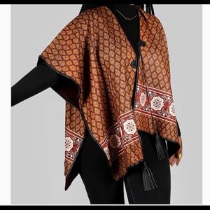 Brown Ruana Poncho